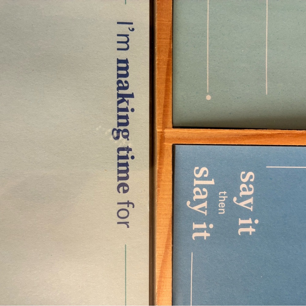Weight Watchers Daily Intention Notepads - Blue and White